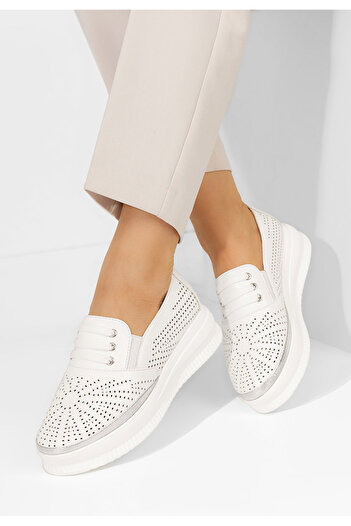 B T Shoes Letisya women's casual shoes white