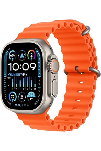 Generic ASIS Ultra 2 49mm Smart Watch Blue/Orange/White Titanium Case with Sport Band for Apple Watch