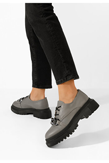 B T Shoes Women's casual shoes Vorea grey leather