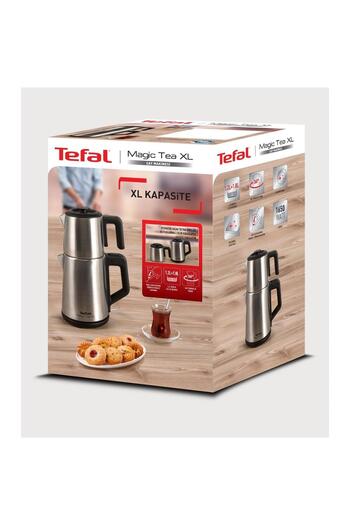 TEFAL BJ561ATR Magic Tea XL Tea Machine Silver