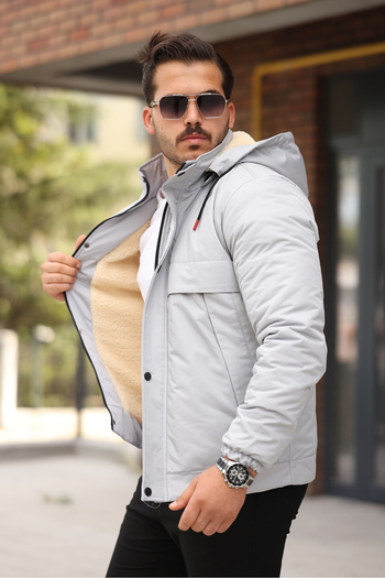 BOYS MANS Men's Jacket Winter Coat Premium Coat Removable Hood