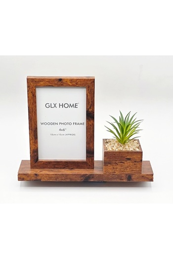 Galaxy Home Decorative Wooden Flower Table Picture Frame Cream