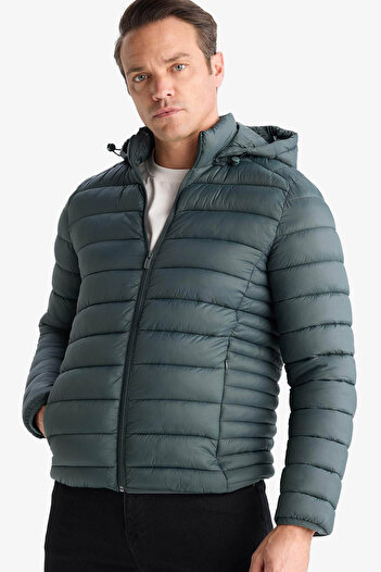 DeFacto Green Men's Coat N4661Az/Gn1019