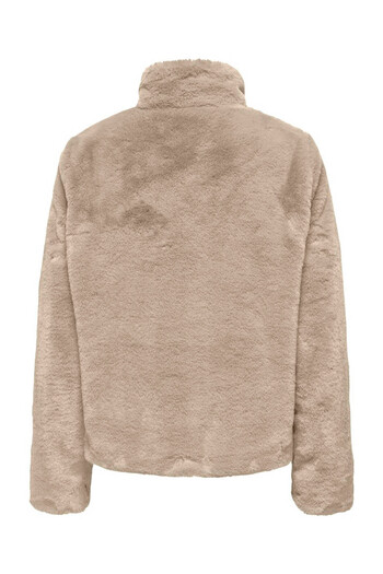 ONLY Γυναικείο παλτό Onlnewvida Life Faux Fur Beige 15295423