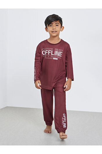 Styli Boys Slogan T-Shirt and Pyjama Set