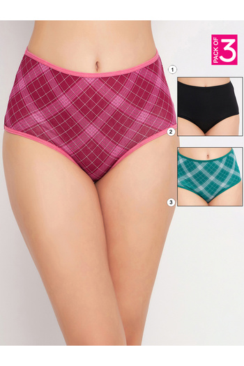 Clovia By Styli Pack of 3 - Printed High Rise Hipster Briefs