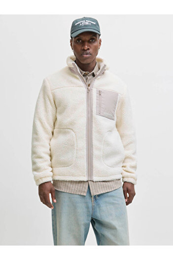 Jack & Jones Jack & Jones Teddy Plush Beige Men's Jacket 12278784