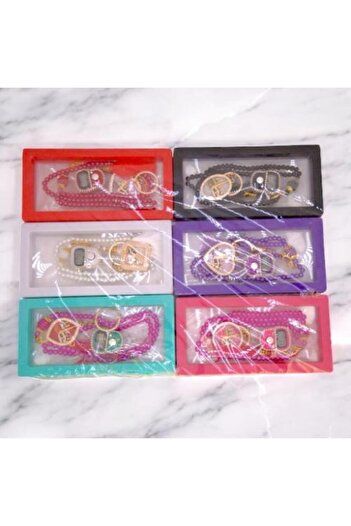 MEESAN Islamic Gift Set of 12 Transparent Frames with Tasbeeh, Digital Counter Ring, and Keychain