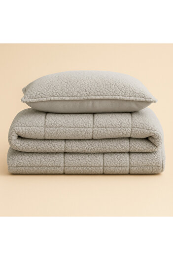 sutra Plush Single Comforter Quilt Set