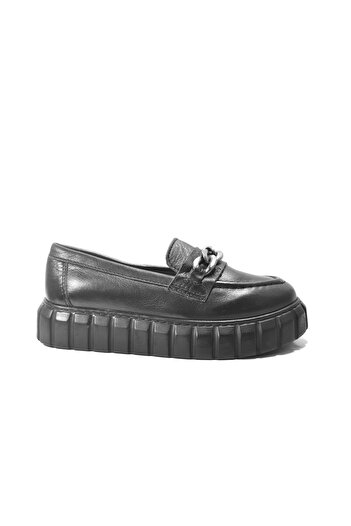 Onlo Ayakkabı Onlo Shoes 252 Genuine Leather Buckle Loafer Girls' School Shoes