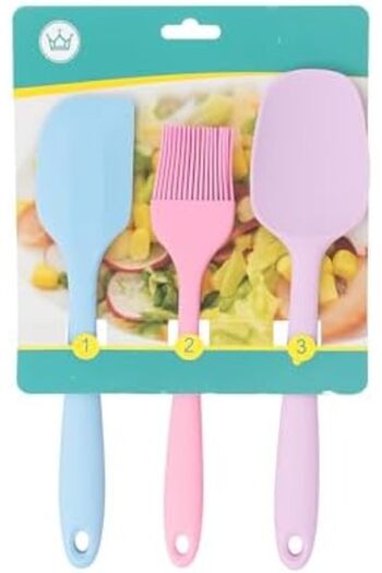 Generic Silicone Cookware Set – 3 Piece Non-Stick Kitchen Utensil Set – Heat Resistant, BPA-Free, Multi-
