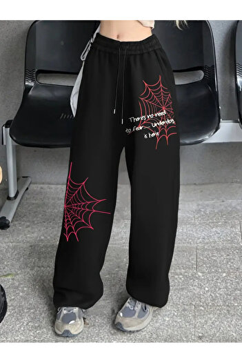 Touz Moda Sokak Tarzı Baskılı Unisex Baggy Eşofman