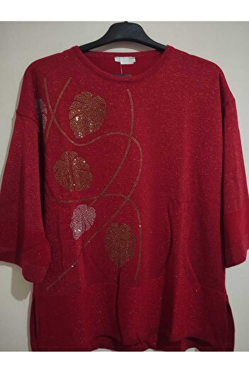 anne moda ankara 1st quality knitwear, glittering, three quarter sleeves, comfortable fit, cotton sweater