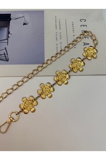 TABA BUTİK Rose Detailed Chain Adjustable Women's Belt