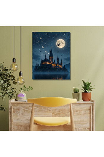 LİLYHOBBYLAND Sayılarla Boyama Seti Sihir Yolu 80x100 cm Harry Potter Büyülü Kale