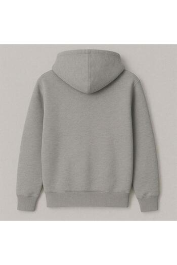 Elvino Hooded Crtz Printed Oversize Women'S/Men's Unisex Winter 3 Thread Gray Tracksuit Set