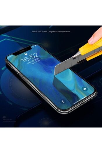 Generic واقي شاشة زجاجي 5D لهاتف Apple iPhone XS Max شفاف