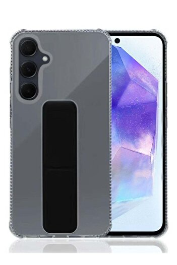 Generic Protective cover with finger grip stand for Samsung A05s