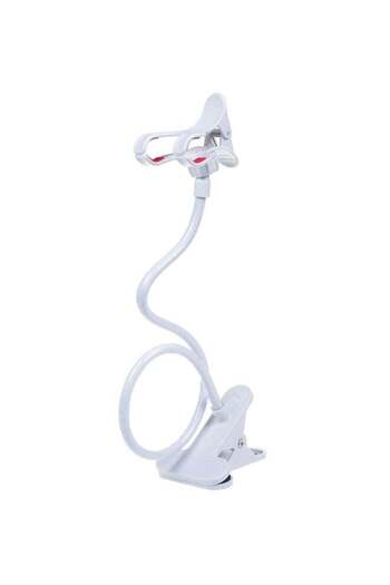 Generic Universal Flexible Phone Holder With Clip White