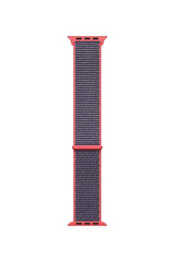 SBAQ Replacement Band For Apple Smart Watch 42 mm Black/Red
