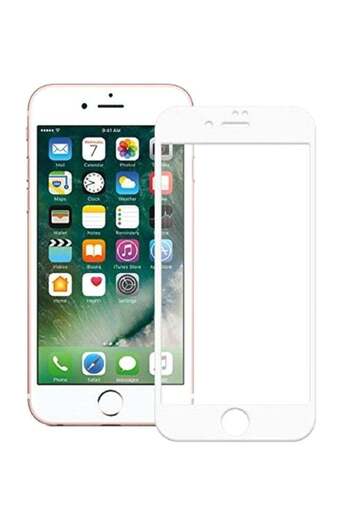 Generic واقي شاشة من الزجاج المقوى لهاتف Apple iPhone 6S - شفاف/أبيض