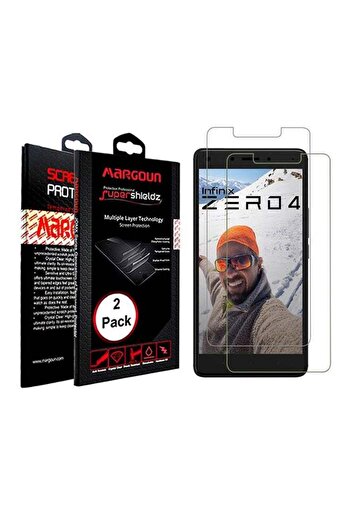 Margoun عبوة من قطعتين من واقي الشاشة الزجاجي المقوى لهاتف Infinix Zero 4 X555 شفاف
