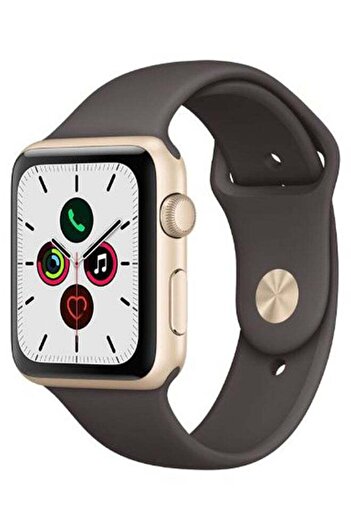 Perfii Solid Silicone Replacement Band For Apple Watch Series 5/4/3/2/1 Cocoa