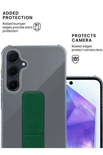 Generic Protective cover with finger grip stand for Samsung A15
