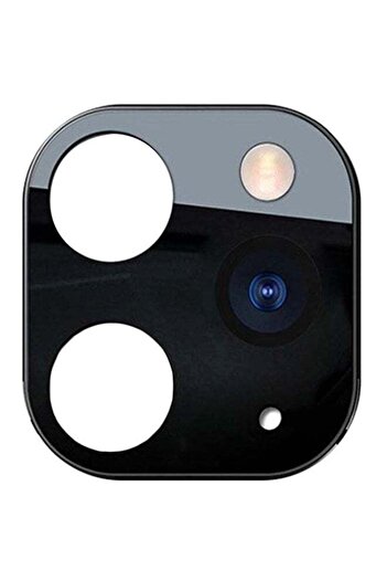 Margoun Apple iPhone X Change To Apple iPhone 11 Pro Metal Glass Lens Cover Black