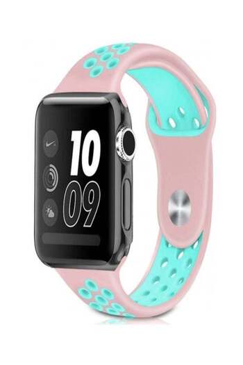Generic Colourful Patterns Band For Apple Watch 38/40mm Turquoise