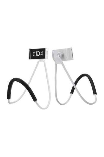 Generic Neck Hanging Mobile Phone Holder White/Black
