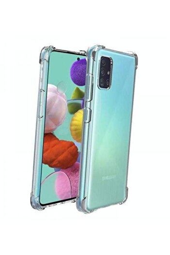 Generic TPU Bumper Reinforced Edges Anti-Scratch Case For Samsung Galaxy A51 Clear