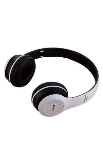 Generic P-47 Bluetooth Over-Ear Headphones With Mic White/Black