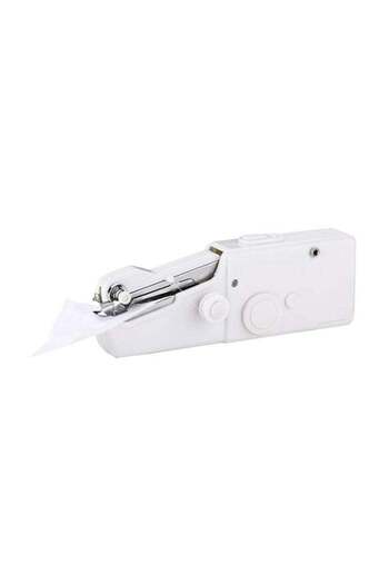 Generic Mini Handheld Sewing Machine White/Silver