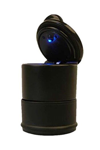 Generic Cylinder Shape With LED Indicator Light Ash Tray