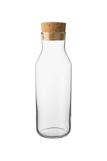 Generic Carafe With Stopper Clear/Brown 1Liters