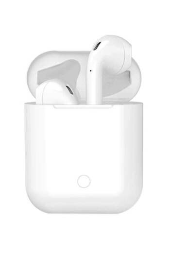 Generic I9 Bluetooth Biaural In-Ear Headset With Charging Bin White
