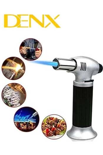 Denx Charcoal Starter Torch Lighter Black/Silver
