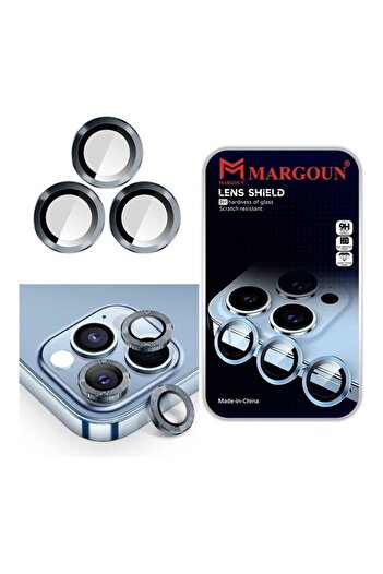 Margoun iPhone 14 Pro Max Camera Lens Shield Protector 9H Tempered Glass Scratch Resistant HD Lens S