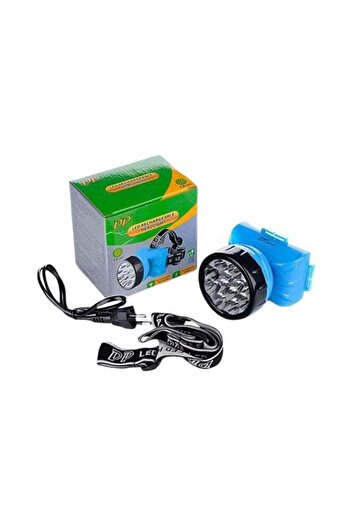 DP Led Rechargeable Head Light Black/Blue 10centimeter