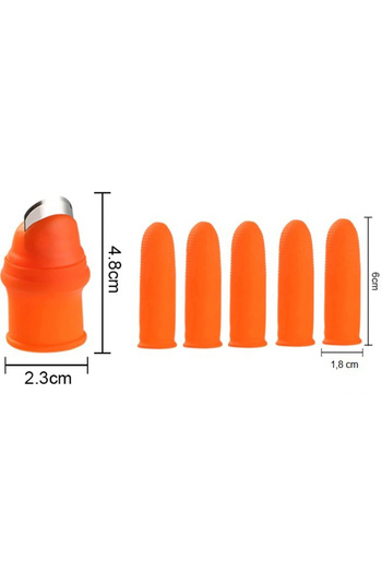 shopwave Practical Thumb Protector Gloves Vegetable Fruit Peeler Cutting Sorter Silicone Apparatus