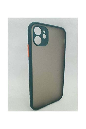 Generic Apple Iphone 11 Cover With Soft Edges & Camera Protection Dark Green