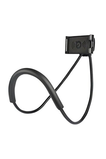 Generic Black neck-attached phone holder