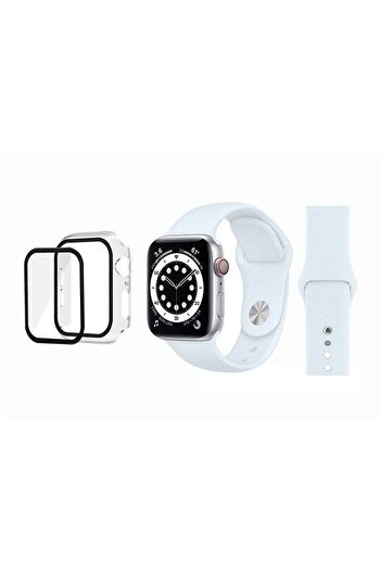Perfii Bumper Replacement Band For Apple Watch Series 6/SE/5/4 Clear