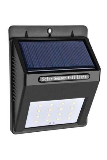 Beauenty 16 LED Solar Motion Sensor Wall Light White 6x20cm