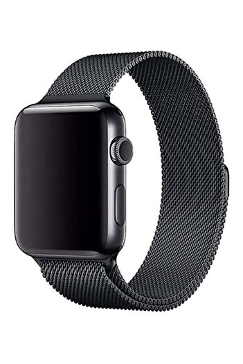 Generic Stainless Steel Wrist Band for Apple Watch Series 1/2/3/4 Black