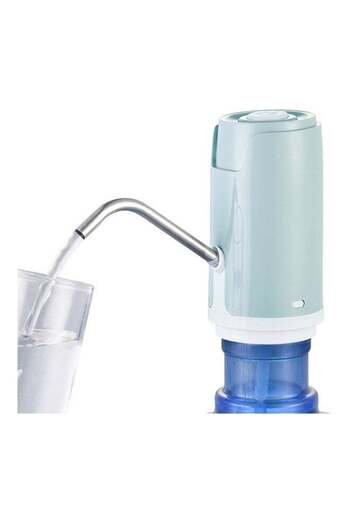 Generic Jipush Barreled Pump Electric Drinking Water Dispenser Green 6.5x13.5centimeter