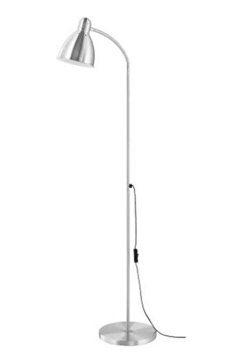 Generic Lersta Floor Reading Lamp Silver 131cm