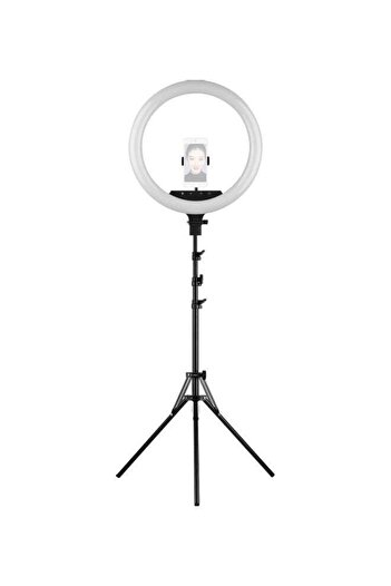 Generic LED Ring Light With Tripod And Phone Holder Black/White