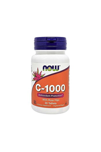 Now Foods Vitamin C-1000 30 Veg Capsules – Immune Support Antioxidant Supplement